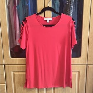 Michael Kors  Short Sleeve Top with Cut-Out Details